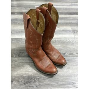 Vintage Biltrite Brown Embroidered Cowboy Boots Retro Western - Men’s 13